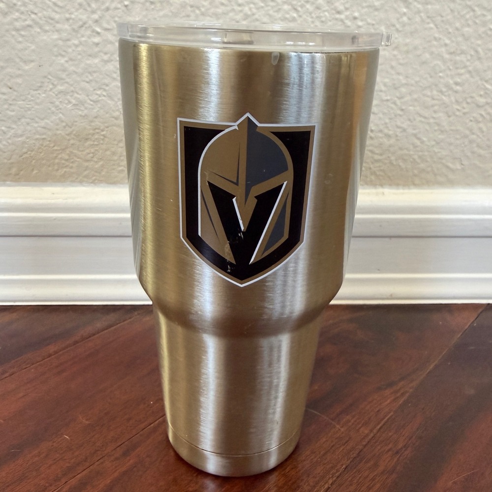 Vegas Golden Knights PALMS Stainless‎ Steel Travel Tumbler Cup NHL 30oz Hockey